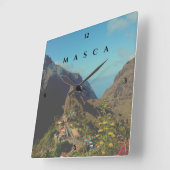 スペインのマスカ スクエア壁時計 (傾斜)