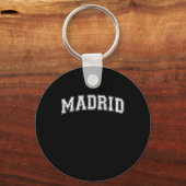スペインのマドリードで最も人口の多い都市の首都 キーホルダー (正面)
