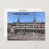 スペインのマドリードの漫画アートのプラザ ポストカード (正面/裏面)