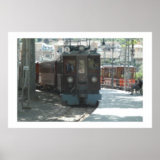 スペインのマヨルカ州ソラーの市内電車 ポスター (正面)