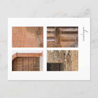 スペインのマラガ観光スポット付きポストカード ポストカード