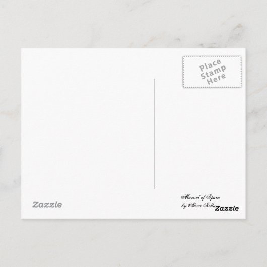 スペインのマリソル紙人形はがき ポストカード (裏面)