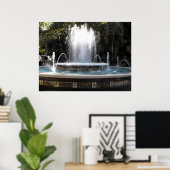 スペインのマルベッカの噴水 ポスター (ホームオフィス)