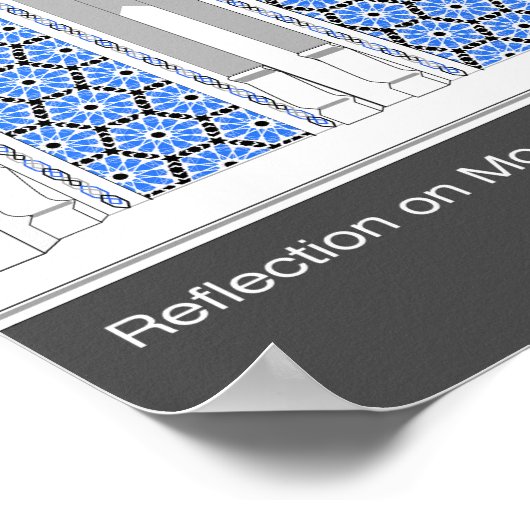 スペインのムーア様式の建築に関する考察 ポスター (角)