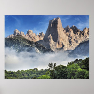 スペインのライムストーン公園、Naranjo de Bulnes ポスター