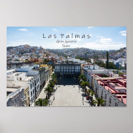 スペインのラス・パルマス市 ポスター (正面)
