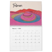 スペインのランドマーク予定表 カレンダー (2月 2026)