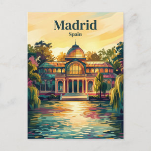 スペインのレティーロ公園 ポストカード