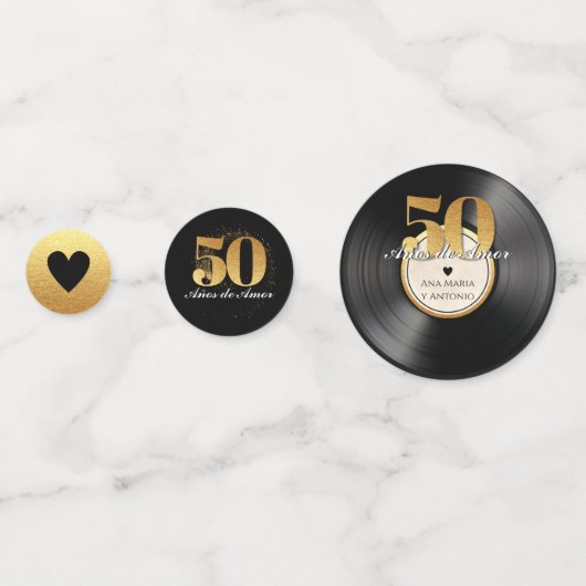 スペインのレトロレコード50周年記念 コンフェッティ (裏面)