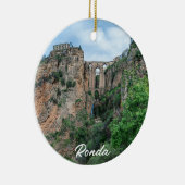 スペインのロンダにある古い歴史的な橋 セラミックオーナメント (右)