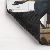 スペインのロンダの雄牛の像 マウスパッド (コーナー)