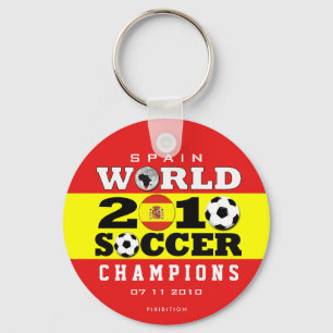 スペインのワールドカップ2010のチャンピオンKeychain キーホルダー