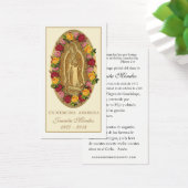 スペインのヴァージンメアリーバラ葬儀祈りの言葉カード (デスク)