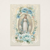 スペインのヴァージンメアリー葬儀記念祈りの言葉カード (正面)