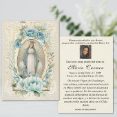 スペインのヴァージンメアリー葬儀記念祈りの言葉カード