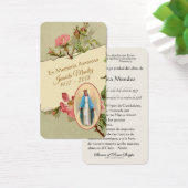 スペインのヴァージンメアリ宗教祈りの言葉カード (デスク)