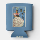 スペインのヴィンテージ旅行カスタムのクーラー 缶クーラー (裏面)