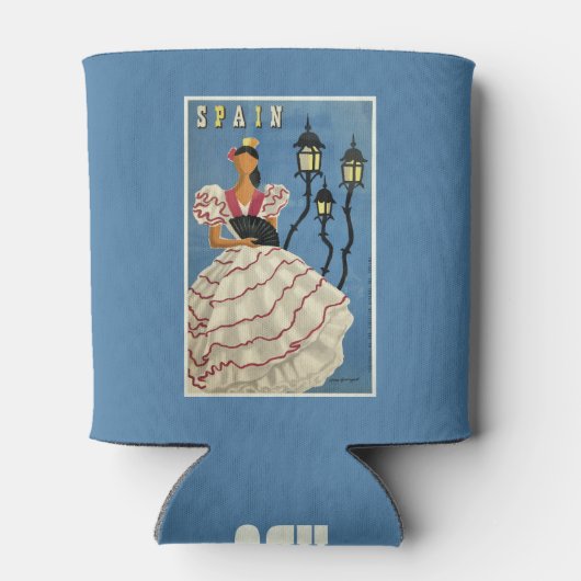 スペインのヴィンテージ旅行カスタムのクーラー 缶クーラー (裏面)