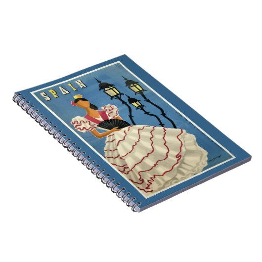 スペインのヴィンテージ旅行ノート ノートブック (右側)