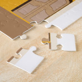 スペインのヴィンテージ旅行ポスター ジグソーパズル (側面)