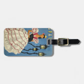 スペインのヴィンテージ旅行荷物のラベル ラゲッジタグ (正面横)