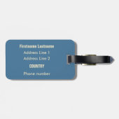 スペインのヴィンテージ旅行荷物のラベル ラゲッジタグ (裏面横)