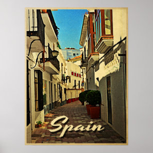 スペインのヴィンテージ旅行 ポスター