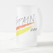 スペインの世界のチャンピオンによって曇らされるマグ フロストグラスビールジョッキ (正面右)