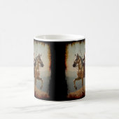スペインの中世のナイト コーヒーマグカップ (中央)