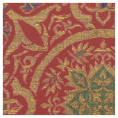 スペインの中世パターン ファブリック (クローズアップ)