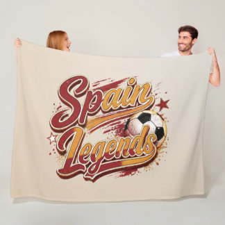 スペインの伝説 サッカー フリースブランケット