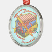 スペインの先生デラックスラウンドオーナメント メタルオーナメント (左)