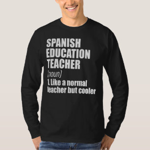 スペインの先生定教え義の教育者 Tシャツ
