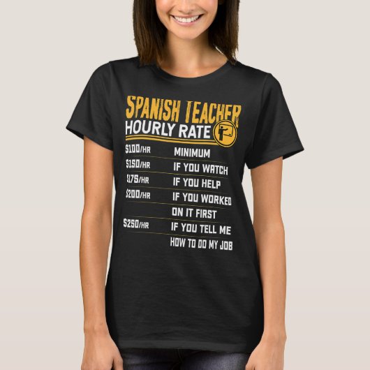スペインの先生時給スペインのインストラクターT Tシャツ (正面)