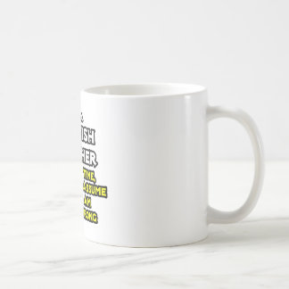 スペインの先生...私が間違っていないと仮定 コーヒーマグカップ