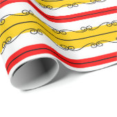 スペインの包ストライプ包紙 ラッピングペーパー (ロールコーナー)