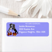 スペインの口のウマ科の差出人住所ラベル ラベル (インサイチュ)