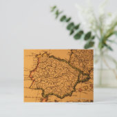 スペインの古い地図 ポストカード (スタンド正面)