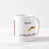 スペインの国旗と国歌名のマグカップ コーヒーマグカップ (正面右)