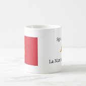 スペインの国旗と国歌名のマグカップ コーヒーマグカップ (中央)