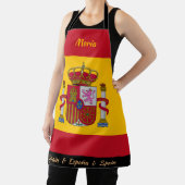 スペインの国旗のエプロン，エスパーニャ，スペイン料理人キッチン エプロン (インサイチュ)