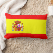 スペインの国旗の枕 ランバークッション (ブランケット)