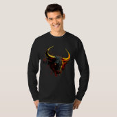スペインの国旗の色 スペイン闘牛 Tシャツ (正面フル)