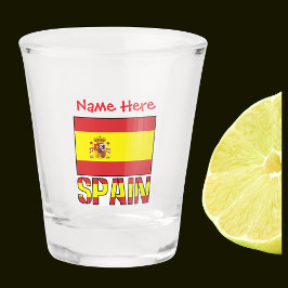 スペインの国旗の遺産ギフトを個性あふれるデザインに ショットグラス