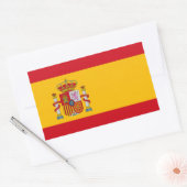 スペインの国旗の長方形ステッカー デザイン 長方形シール (封筒)