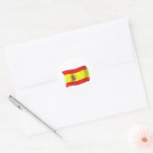 スペインの国旗ステッカー ラウンドシール (封筒)