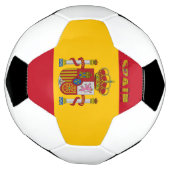 スペインの国旗 サッカーボール (回転)