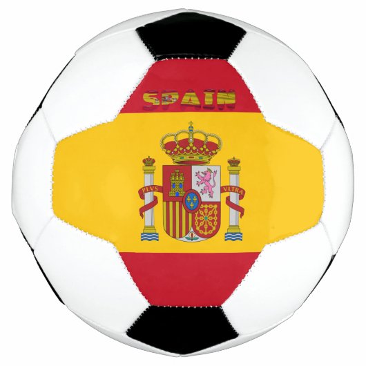 スペインの国旗 サッカーボール (正面)
