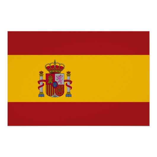 スペインの国旗 | スペイン 国旗 ポスター (正面)