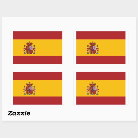 スペインの国旗 | スペイン 国旗 長方形シール (シート)